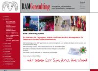 Website von RAM Consulting GmbH