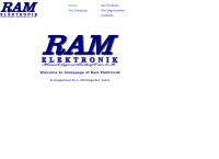 Website von Ram Elektronik HandelsgmbH