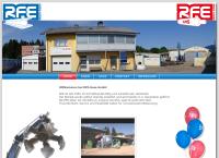 Website von RFE-Gase GmbH