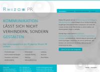 Website von Rhizom PR