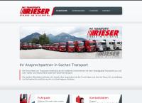 Website von Rieser-Internationale Transporte GmbH