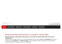 Website von Rosenmaier Bau GesmbH