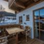 Herbstzeit Chalet in Leogang in verschneiter Winterlandschaft
