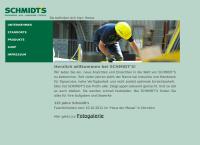 Website von Schmidt's Handelsgesellschaft