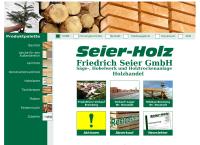 Website von Friedrich Seier GmbH - Sägewerk