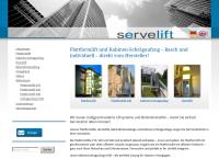Website von servelift GmbH