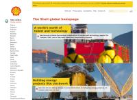 Website von Shell Tankstelle