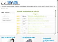 Website von Tech-Trade Technische Produkte, Produktions- und Handels GmbH
