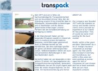 Website von Transpack Forschungs- und Beratungsgesellschaft Für Verpackung GmbH