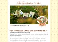 Website von Urban Pilze GmbH