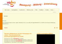 Website von vaLeo Psychomotorische Entwicklungsbegleitung GmbH