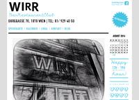 Website von Cafe-Club Wirr