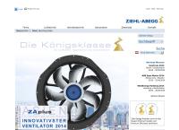Website von Ziehl-Abegg Motoren + Ventilatoren GesmbH