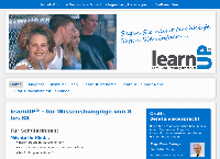 Website von Nachhilfe learnUP