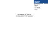 Website von Haller Albrecht, Ra Mmag.dr.