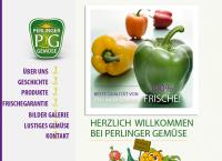 Website von Perlinger Gemüse GmbH