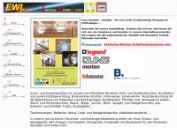 Website von EWL Vertriebs GmbH