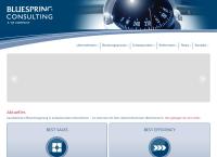 Website von Bluespring Consulting GmbH
