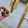 Messing-Armatur mit verstecktem Gardena-Anschluss Messing-Armatur mit verstecktem Gardena-Anschluss