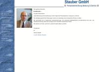 Website von Stauber GmbH - Stauber GmbH      Personalverrechnung Beratung & Service