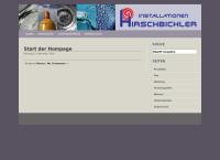 Website von Hirschbichler Installationen GmbH