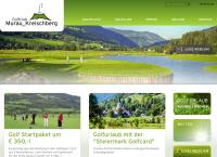 Website von Golfanlagen Murau-Kreischberg GmbH