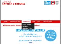 Website von Autohaus Sattler & Greimel GmbH
