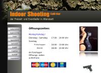 Website von \"indoor Shooting\" Sportschützen GmbH