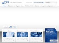 Website von APCS Power Clearing and Settlement AG