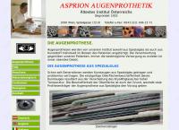 Website von ASPRION AUGENPROTHETIK GmbH