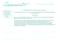 Website von Communicatio Kommunikations- und Publikations GmbH