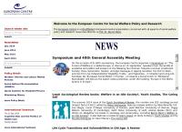 Website von Europäisches Zentrum Für Wohlfahrtspolitik + Sozialforschung