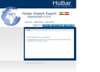 Website von Hubar Import-Export GmbH