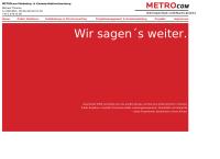 Website von Metrocom - Marketing- + Kommunikationsberatung GmbH