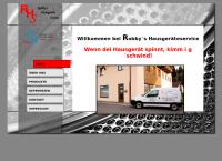 Website von Robby's Hausgeräteservice Inhaber Bartholomes Christof