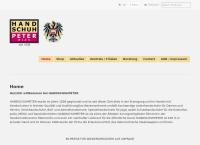 Website von Handschuhpeter Erz u Hdl m Handschuhen aller Art Peter Peter