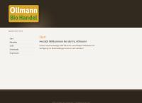 Website von Ollmann Bio Handel e.U.