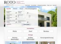 Website von ROTO Immobilien GmbH