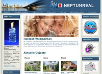 Website von Neptunreal Immobilienmakler GmbH - Immobilien Donaustadt