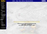 Website von Käfer Baugesellschaft m.b.H.