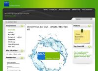 Website von Gsa - Umwelttechnik KG