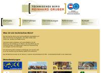 Website von Technisches Büro Reinhard Gruber GmbH
