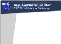 Website von Ing. Gerhard Haider - Ing. Gerhard Haider - Edv-Dienstleistung & Grafikdesign