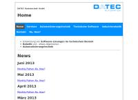 Website von Datec Datentechnik GmbH