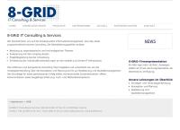 Website von 8-GRID IT Consulting und Services GmbH