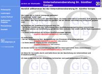 Website von Dr. Guenther Gorgas - Dr. Günther Gorgas unternehmensberatung und Organisationsentwicklung