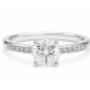 Verlobungsring "Victoria" mit 1ct Lab grown Diamond, 925 Silber