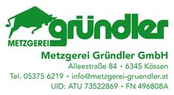 Metzgerei Gründler Kössen