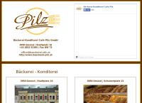 Website von Bäckerei-Cafe-Konditorei Pilz GmbH