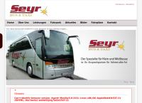 Website von Wolfgang Seyr - Bus & Taxi  Seyr